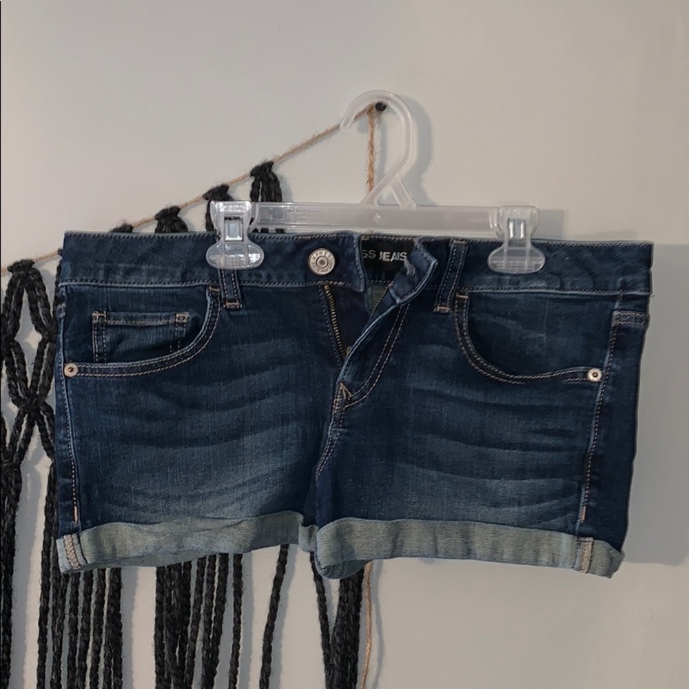 Express blue jean shorts